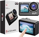 SJCAM SJ11 4K30FPS Action Cam 2.4Ghz/5Ghz WiFi Camera Remote Control, 2.33'' Touch Screen 154° FOV Sports Camera with 6-aixs Stabilization, 5M Body Waterproof Underwater Camera with H