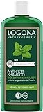 LOGONA Naturkosmetik Anti-Fett Shampoo für natürlich gesundes Haar, Geeignet für schnell fettendes Haar, Haarshampoo mit veganer Formel aus Bio Zitronenmelisse, 1 x 250