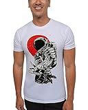 INTO THE AM Premium Graphic Tees Herren - Cooles Design T-Shirts für Jungs S - 4XL, Astro Samurai, XL