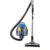 Amazon Basics Zylinder-Staubsauger, leistungsstark, kompakt und leicht, ohne Beutel, für Hart- und Teppichböden, HEPA-Filter, 700 W, 2.0 L, EU, Schwarz/B