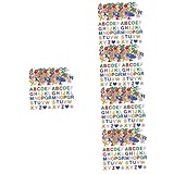 Operitacx 5 Stück 5 Selbstklebende Alphabet-aufkleber Kleine Buchstabenaufkleber Selbstklebende Buchstaben-patches Glitzerschaum-alphabet-buchstaben Eva Ausstellungstafel Kind Goldp