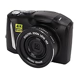 Annadue 4K-Digitalkamera, Videokamera-Camcorder 48 MP HD mit 3,2-Zoll-IPS-LCD-Bildschirm, 16-facher Optischer Digitalzoom, Vlogging-Kamera, Vlogging-Kamera für Unterweg