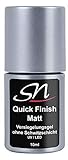 SN Quick Finish matt Top Coat Versiegelungsgel ohne Schwitzschicht No Wipe UV LED Flex Gel Überlack für UV Nagellack Gel Lack Acryl Nagelgel matte 10
