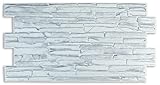 Grace Baltic - 4,9 m²/10 Stück Beste Qualität 3D Wandpaneele Wandverkleidung 3D-Wandpaneele für Innenwanddekoration dünn und elastisch PVC-Kunst 1mm Stärke Q