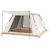 Sleeleece Camping Zelt Automatisches Sofortzelt 3-4 Personen Pop Up Zelt,4 Jahreszeiten Wasserdicht & Winddicht Campingzelt mit Erweiterbare Veranda für Camping, Garten, Wanderausflug