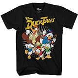 Disney Ducktales Team Duck Tales Scrooge McDuck Herren T-Shirt, Schwarz, XX-Larg