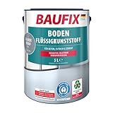 BAUFIX Boden-Flüssigkunststoff silbergrau, matt, 5 Liter, Beton- und Bodenfarbe, atmungsaktive Betonfarbe für außen und innen, für Beton/Estrich/Z