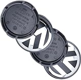4 Stück Nabendeckel für VW 56mm Radnabendeckel Nabenkappen Felgendeckel Felgenkappen ABS Wheel Caps Radnabenabdeckung