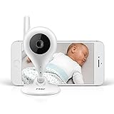 reer Video-Babyphone und IP Kamera BabyCam, einfache Einrichtung, Steuerung per kostenloser App IP BabyCam Weiß 1 Stück (1er Pack), Kab