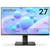 KOORUI 27 Zoll Monitor,Full HD (1920x1080), 75Hz, VA, 5ms, Augenpflege, Rahmenlos, Blaulichtfilter, HDMI, VGA, VESA 75x75