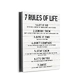 7 Life Of Rules Wandbild 30,5 x 40,6