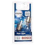 Bosch P21/5W Pure Light Fahrzeuglampen - 12 V 21/5 W BAY15d - 2 Stück