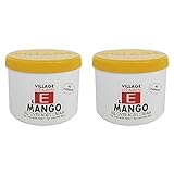 Village 9506-18 Mango Body Cream 500ml mit Vitamin E (Packung mit 2)