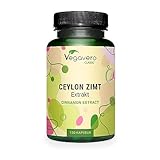 Ceylon ZIMT Kapseln Vegavero® | HÖCHSTE DOSIS: 2000 mg (8:1 Extrakt) | Für 4 Monate | Laborgeprüft | Vegan & Ohne Zusätze | 120 Kap
