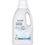 Heitmann Wäsche Weiß flüssig: Weißkraftverstärker für vergrauter Wäsche, Flüssigwaschmittel, Wäscheweiß, 500ml F