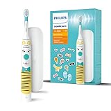 Philips Sonicare For Kids elektrische Zahnbürste - Design a Pet Edition - mit besonderen Tieraufklebern für Kinder, schmales Reiseetui und USB-Ladegerät (Modell HX3603/01)