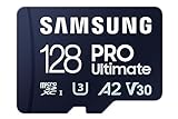 Samsung PRO Ultimate microSD-Karte + SD-Adapter, 128 GB, Für Smartphones, Drohne und Action-Cam , UHS-I U3, 200 MB/s Lesen, 130 MB/s Schreiben,‎ MB-MY128SA/WW
