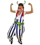 Gallier-Kostüm, To08 XL, mit Helm und Zöpfen!, für Erwachsen-e Männer Frau-en, Kostüm-e Fasching Karneval Fasnacht Faschingskostüm-e Karnevalskostü