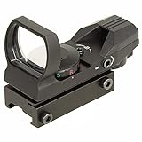 Minadax Red Dot Visier | Sight Scope | Reflexvisier mit Red & Green Dot 4 Reticles | Leuchtpunktvisier | für 20mm/22mm Weaver/Picatinny R