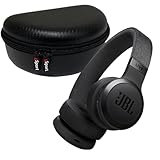 JBL Live 670NC Kabellose On-Ear-Kopfhörer mit Geräuschunterdrückung und gSport-Hülle, Schw