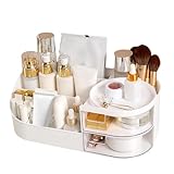 Sekemure Kosmetik-Aufbewahrungsbox | Multifunktionaler Make-up-Organizer mit Schubladen - Staubdichte Tisch-Make-up-Organisationsbox für Schminktisch, Wohnzimmer, B
