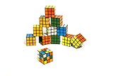 Flanacom Premium Zauberwürfel - 3x3 12er Set - Robuster Magic Cube - Mini Set - Brainteaser - Speedcube - Spiele für unterwegs - Kinder Geduldspiel - Für Speed-Cubing