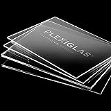 AtHaus Acrylglas PLEXIGLAS ® 2-10 mm Zuschnitt Scheibe Transparent Glasklar Materialstärke und Größe Wählbar Premium (3 mm, 300 x 300 mm)
