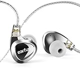 EarFun EH100 Kopfhörer mit Kabel, Hi-Res IEMs mit 2DD 1BA, In Ear Kopfhörer mit 2-poliger 0,78-mm-Stecker, 3,5-mm-Stecker, 2 Paar austauschbare Tuning-Dü