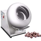 HLGKBY Effiziente Zuckerüberzugsmaschine, kleine kommerzielle Mini-Schokoladenpfanne zum Polieren von 2–5 kg Überzug, perfekt zum Überziehen von Zuckerkugeln und zum Trocknen von Schok