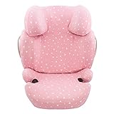 JYOKO Kindersitzbezug aus Baumwolle, kompatibel mit Cybex Solution Q2 Fix, Q3 Fix und Cybex Z Fix (Pink Sparkles)