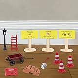 GADITIEK Wichtel Zubehör Weihnachten, 22 Stück Wichtel Baustelle Set, Weihnachtswichtel Zubehör, Miniaturwichtel Zubehör Baustelle,Wichtel Zubehör Weihnachten Baustelle DIY-Dekoration für W
