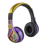 eKids Rainbow High Kids Bluetooth Kopfhörer, Kabellose Kopfhörer mit Mikrofon inklusive AUX-Kabel, Lautstärkeregelung, Kinder Faltbare Kopfhörer für Schule, Zuhause oder R