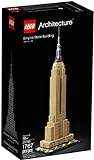 LEGO 21046 Architecture Empire State Building, Modellbausatz von New York, ideal für Jugendliche und Erwachsene als Set zum Stressabb