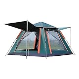 Zelte 3–6 Personen Campingzelt, automatisch, schnell zu öffnen, Winddicht, Familie, Outdoor, tragbar, Natur-Wanderzelte, Reisehandtasche Camping-Sonnenschutz (Color : Type e 5-6 Person)