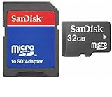 32GB Micro SD SDHC Speicherkarte Karte Memory Card + SD-Adapter für Medion S5004 X5004 X5020 Microsoft Lumia 430 435 532 535 540 550 640 XL 650 950 215 Dual SIM Mobistel Cynus E1 F3 F4 T6 T7
