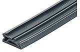 Gedotec Haustürdichtung für Holz-Zargen zink-grau | 6 m Silikon-Türdichtung DS 155a | Dichtungsband Tür mit Nutbreite 4–5 mm - Breite: 15 mm | zugluftstopper fenster und türen Dichtband w