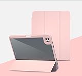 Schutzhülle für Samsung Galaxy Tab S6 Lite 10,4 Zoll 2022/2020 (SM-P610/P615/P619) Smart Case, abnehmbare magnetische Abdeckung, mit transparenter Rückseite und Stifthalter,