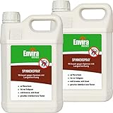Envira Spinnen-Spray - Anti-Spinnen-Mittel Mit Langzeitwirkung - Geruchlos & Auf Wasserbasis - 2 x 5 L