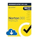 Norton 360 Premium 2024 | 10 Geräte | Antivirus | Secure VPN | Passwort-Manager | 1-Jahres-Abonnement | PC/Mac/Android/iOS | Aktivierungscode per E