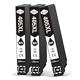 SANCTink 405XL Schwarz Druckerpatronen Kompatibel für Epson 405 XL Tintenpatrone für Epson Workforce WF-3820DWF WF-3825DWF WF-4830DTWF WF-4820DWF 4825DWF WF-7830DTWF 7835DTWF 7840DTWF Drucker, 3 Pack