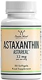 DW Astaxanthin | 50 Weichkapseln Astaxanthin Hochdosiert – 12mg Astaxanthin pro Portion | Antioxidantien | Gentechnik- und Glutenfrei | Hergestellt in Großb