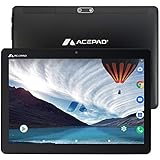 Acepad A145 (10,1 Zoll) Tablet, 1920x1200 Full HD, 6GB RAM (+6GB), 128GB Speicher, Android, LTE Dual-SIM, Octa Core, WLAN/Bluetooth/4G (Schwarz)