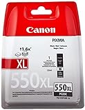 Canon PGI-550 PGBK XL Druckertinte - Pigment Schwarz hohe Reichweite 22 ml für PIXMA Tintenstrahldrucker ORIGINAL