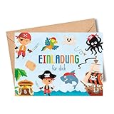 MeinBaby123® | Kindergeburtstag Einladungskarten (Pirat V3)