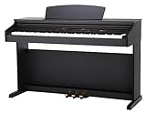 Classic Cantabile DP-50 RH E-Piano (Digitalpiano mit Hammermechanik, 88 Tasten, 2 Anschlüsse für Kopfhörer, USB, LED, 3 Pedale, Piano für Anfänger) R