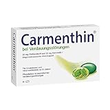 Carmenthin bei Verdauungsstörungen | 14 Weichkapseln | pflanzliches Arzneimittel bei Blähungen, Völlegefühl & Schmerzen | mit Pfefferminzöl & Kümmelöl | beruhigt den gereizten Magen-Darm-Trak