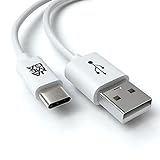 JAMEGA – 0,5m USB Typ C Kabel Weiß | 3A USB C Ladekabel und Datenkabel Fast Charge Snyc schnellladekabel kompatibel mit Samsung Galaxy S10/S9/S8+, Sony Xperia XZ, Huawei P30/P20
