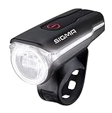 SIGMA SPORT Fahrradbeleuchtung AURA 60 USB, 60 LUX, Frontlicht, StVZO zugelassen, wasserdicht, USB wiederaufladbar, 3 L