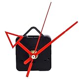yufana Stilles Quarz-Uhrwerk,Mechanismus DIY Wanduhr Ersatzteile DIY Uhr Bewegung Ersatz (Rot)