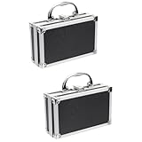 ARTIBETTER 2er-box Werkzeugkasten Aluminium Steckdosen-organizer Werkzeugkoffer Mit Schaumstoff System Werkzeugkästen Tool-organizer Bausatz Werkzeugkoffer Mit Metallgriff Toolbox-org